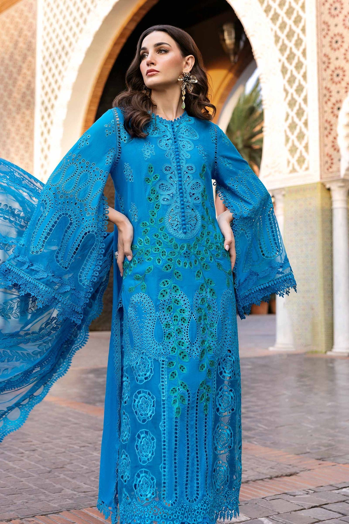 Baroque Embroidered Lawn Suits Unstitched 3 Piece BQ22-SL2 BQU-SL09-D08 - Summer Collection