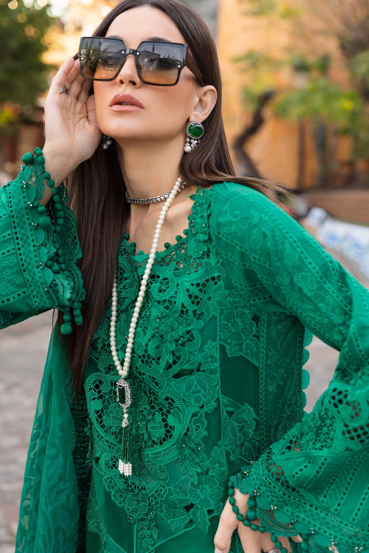 Baroque Embroidered Lawn Suits Unstitched 3 Piece BQ21SL 01 Salvia - Summer Collection main image 1
