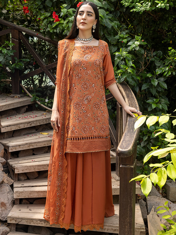 JASPER | Ghuncha - Embroidered Unstitched Karandi '23 | IZEL