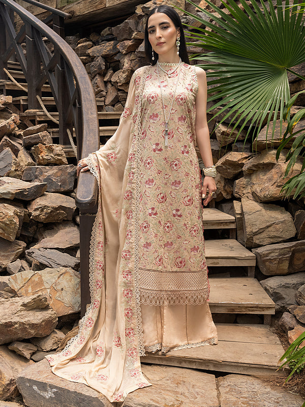 OPAL | Ghuncha - Embroidered Unstitched Karandi '23 | IZEL