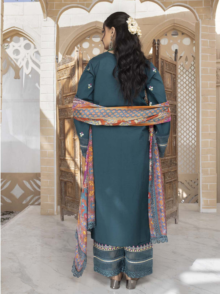  - NARGIS - 3 PIECE EMBROIDERED UNSTITCHED LAWN - portia fabrics