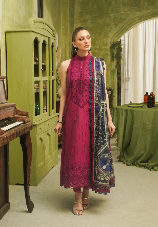 ZQT 0012 ROSA | Tresor Luxury Lawn'24 | Zarqash