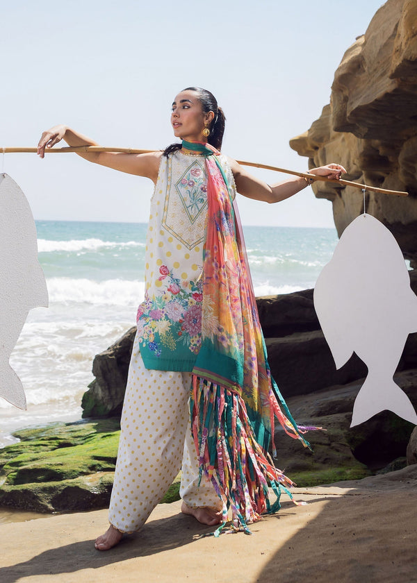 Retro Polka I Lawn Vol 2 (Unstitched) I Sadaf Fawad Khan