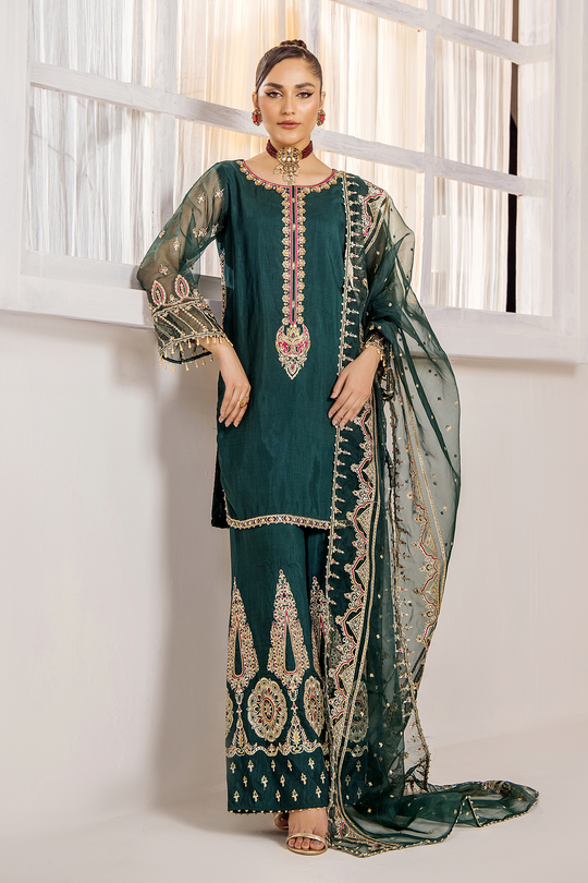 Xenia Green | Sahiba Luxury Pret | Rajwani Official