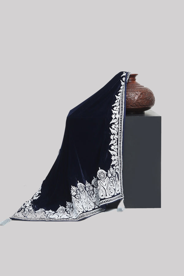 Velvet Dori Work Shawl