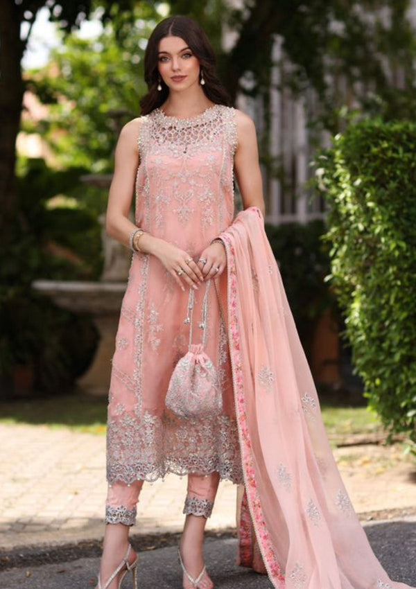 EKAI - D2 | Chiffon Handwork Schiffli Laser Kari Collection '23 | Noor By Saadia Asad