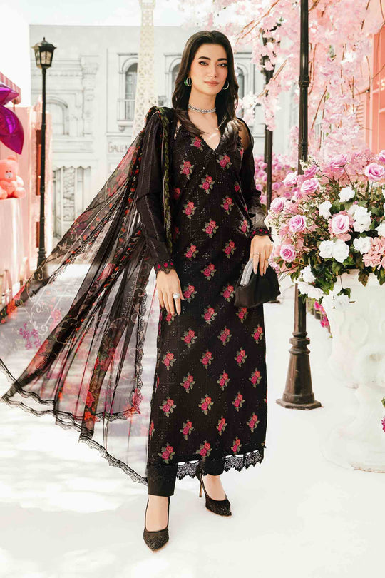 MPT-2601-B I Piece Unstitched Embroidered Lawn Suit I Maria B