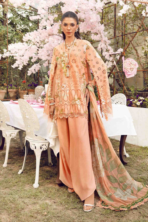 MPT-2602-A I Piece Unstitched Embroidered Lawn Suit I Maria B