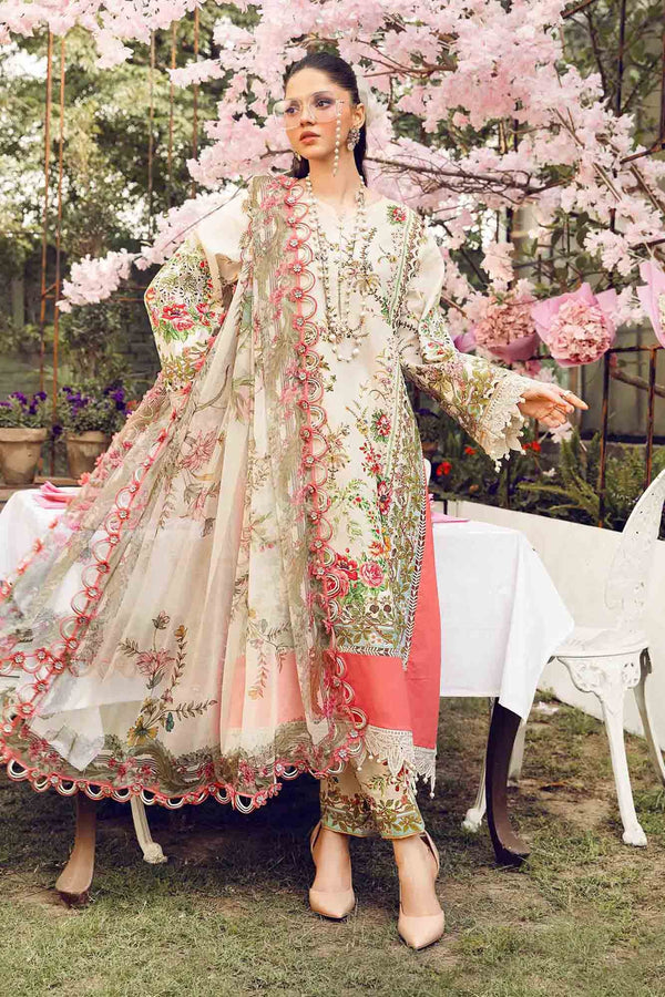 MPT-2605-A I Piece Unstitched Embroidered Lawn Suit I Maria B
