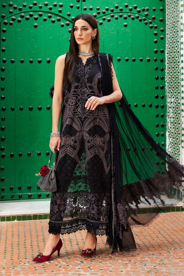 D-2512-B I 3 Piece Unstitched Embroidered Lawn Suit I Maria B