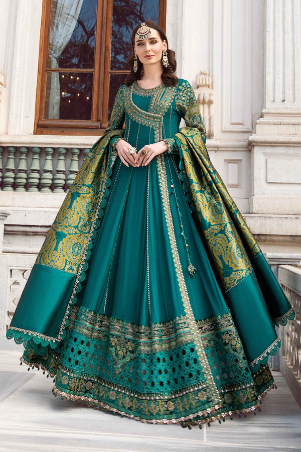Emerald Green DL-1107 | Unstitched Linen | Maria.B.