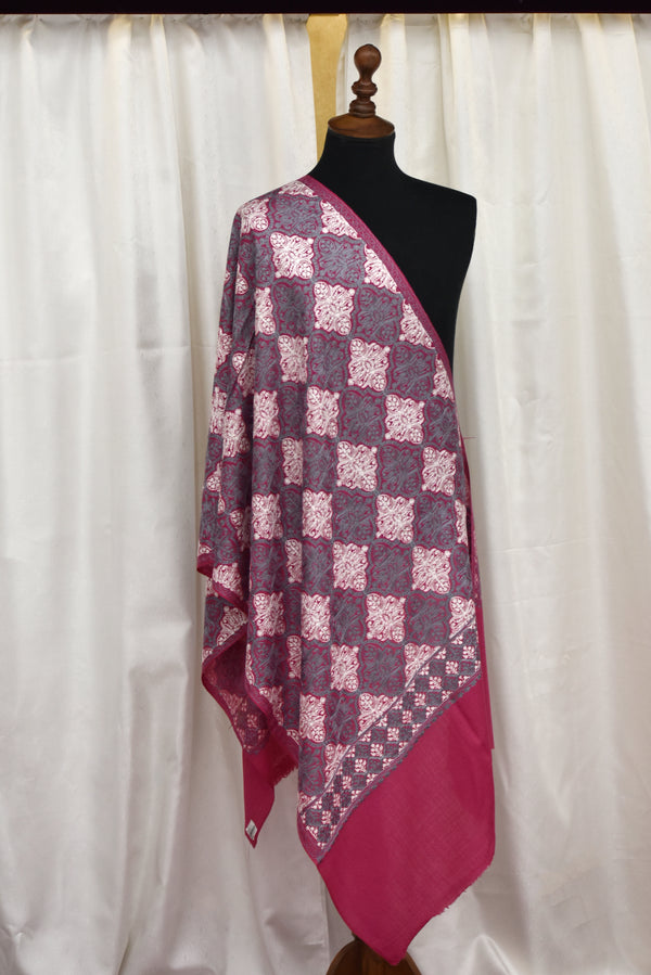 Pure Pashmina Embroidered Stoler