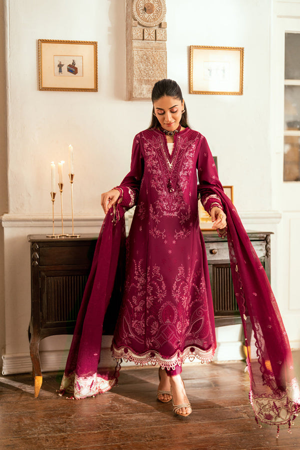 SB-02 Sameen I Luxury Lawn Eid Edit 2025 I Qalamkar