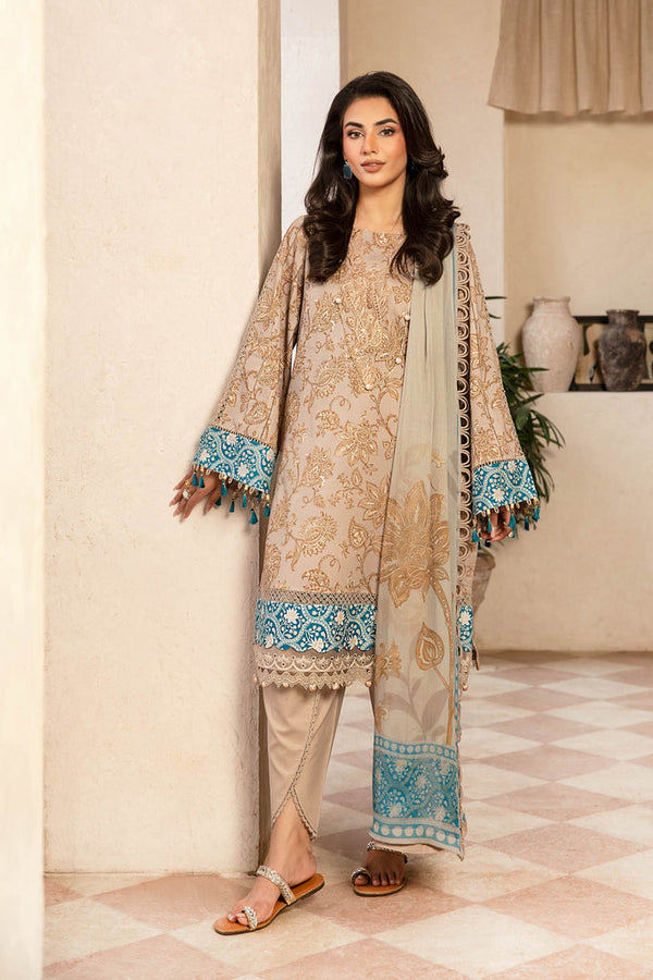MB-CUS25-909B I M.BASICS Unstitched Lawn’ 25 I Maria.B.