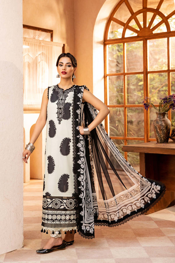 MB-CUS25-911B I M.BASICS Unstitched Lawn’ 25 I Maria.B.