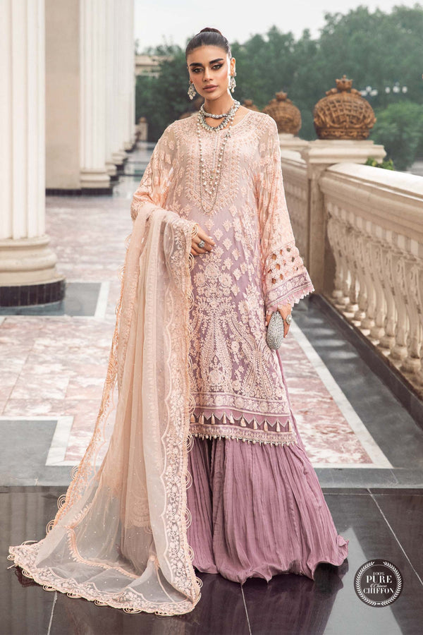 Unstitched Chiffon | MPC-23-103 Lilac | Maria.B. Chiffons