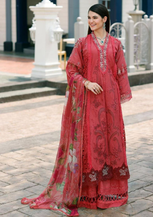  - Noor Eid Handwork Schiffli Laserkari'23 by Saadia Asad | D8 Liana - portia fabrics