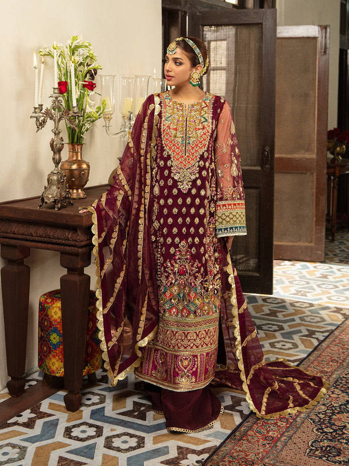  - Maryam Hussain Gulaab'22  |  ZEENIA - portia fabrics
