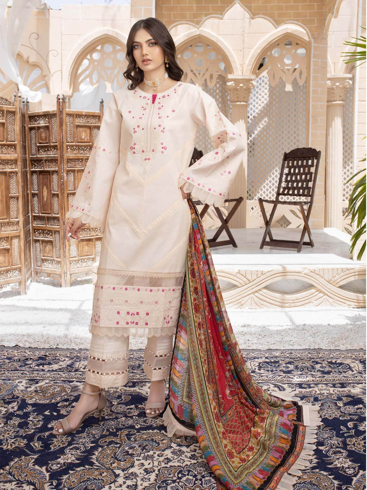  - SULTANA - 3 PIECE EMBROIDERED UNSTITCHED LAWN - portia fabrics