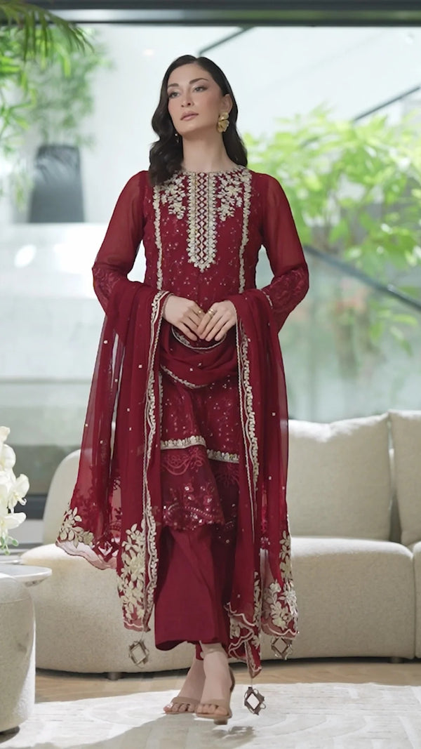 Royale I Luminara-Chiffon Unstitched I Manahil Lakhani