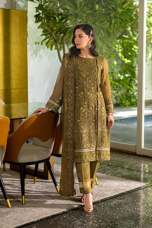 Sage I Luminara-Chiffon Unstitched I Manahil Lakhani