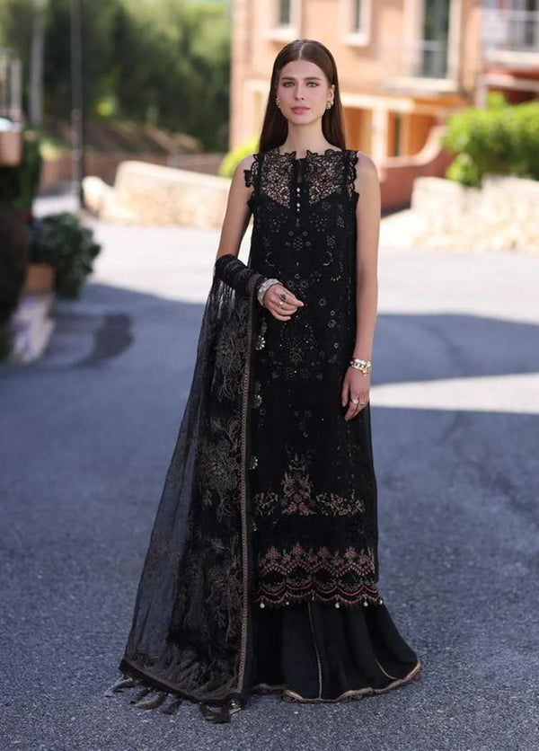 ZIRA - D7 | Chiffon Handwork Schiffli Laser Kari Collection '23 | Noor By Saadia Asad