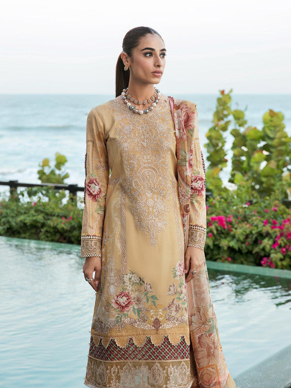  - Ruhab-08 Digitally Printed 3-Piece suit Lawn 2023 - Volume 1 by Gulaal - portia fabrics