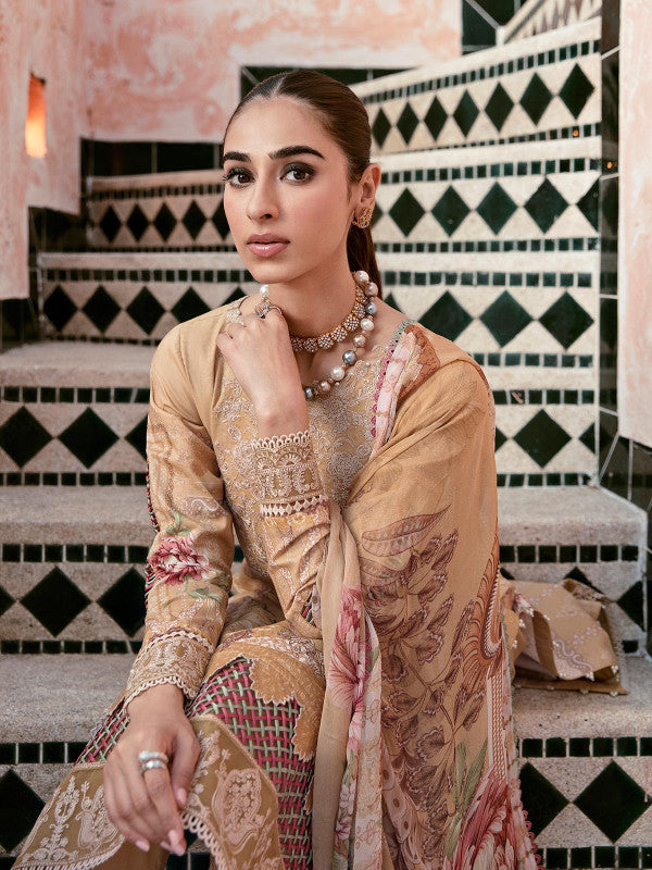  - Ruhab-08 Digitally Printed 3-Piece suit Lawn 2023 - Volume 1 by Gulaal - portia fabrics