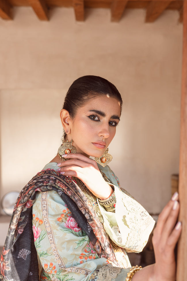  - KINAAR LAWN 2023 / MAAHIRU (SKL-07) - portia fabrics