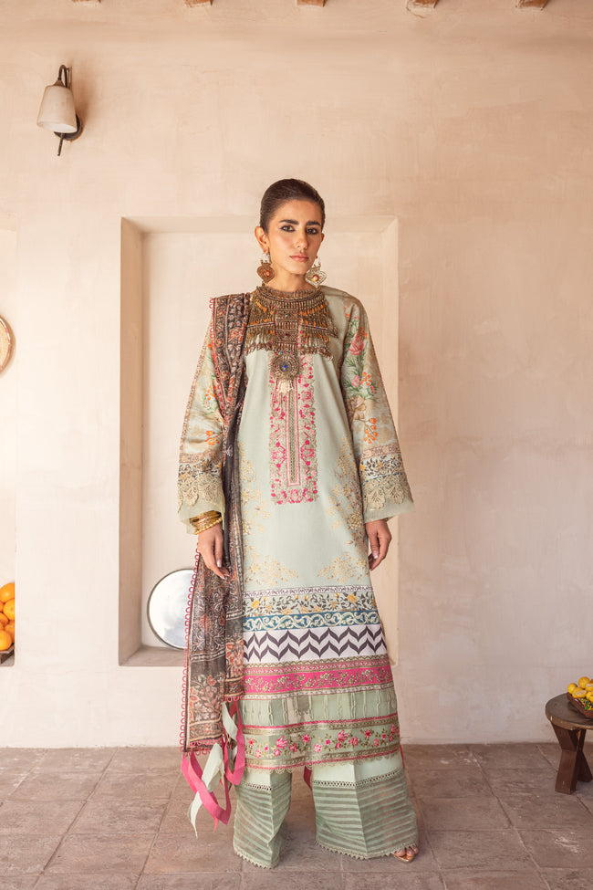  - KINAAR LAWN 2023 / MAAHIRU (SKL-07) - portia fabrics