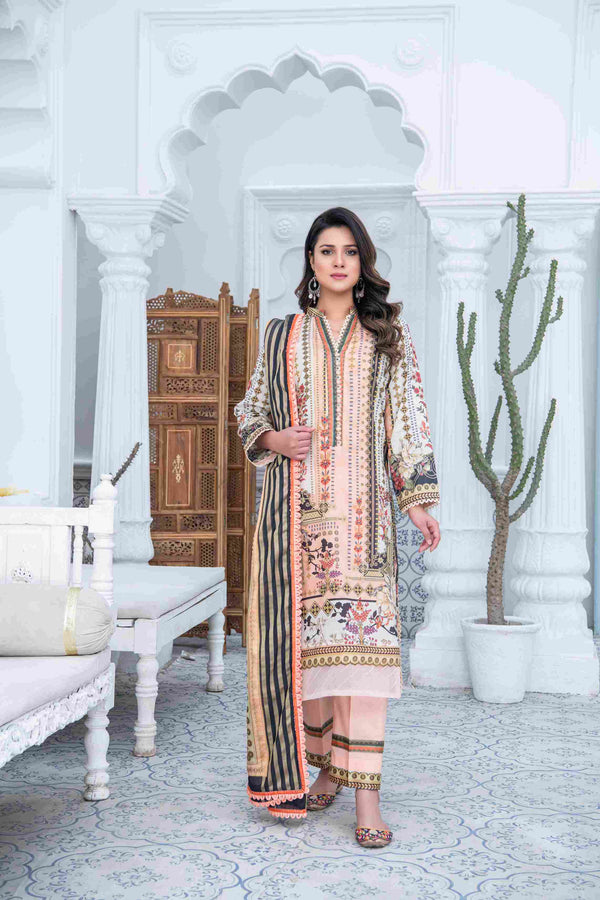  - Bahar Lawn / BL-08A - portia fabrics